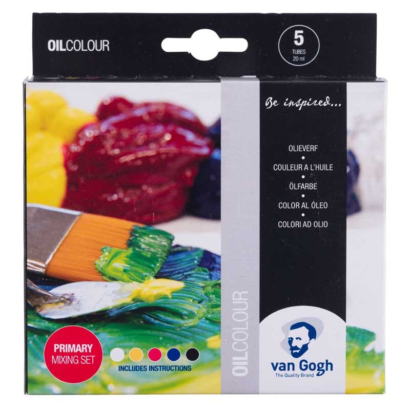 Farby olejne Van Gogh Primary Mixing zestaw 5 x 20 ml 01