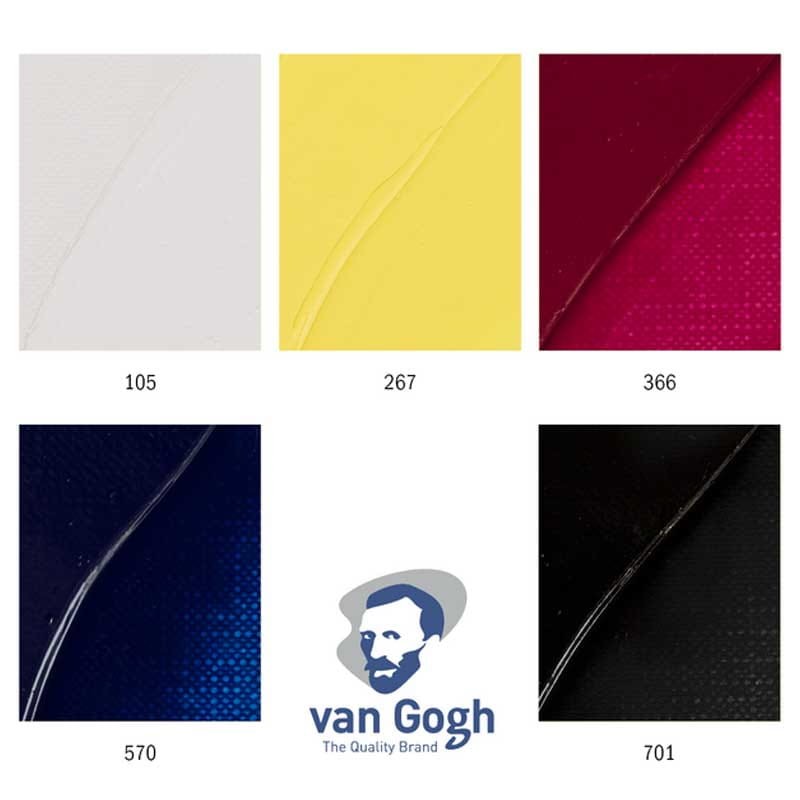 Farby olejne Van Gogh Primary Mixing zestaw 5 x 20 ml 04