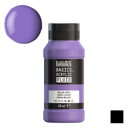 Farba akrylowa Liquitex Basics Acrylic Fluid 118 ml - 590 Brilliant Purple