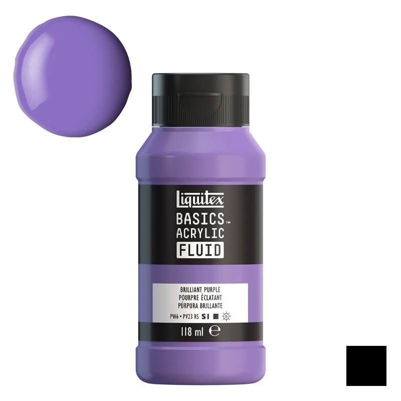 Farba akrylowa Liquitex Basics Acrylic Fluid 118 ml - 590 Brilliant Purple 01