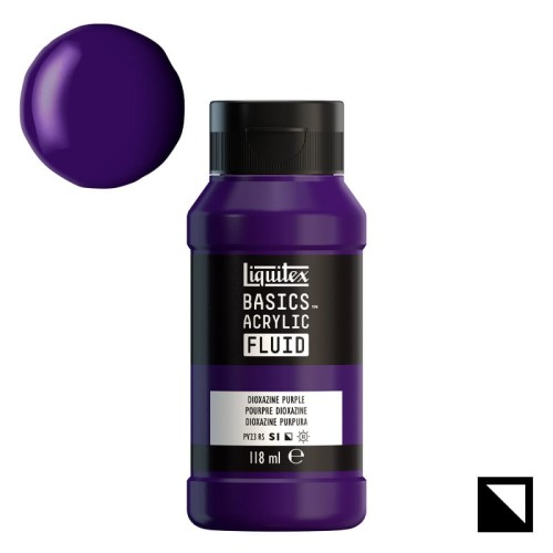 Farba akrylowa Liquitex Basics Acrylic Fluid 118 ml - 186 Dioxazine Purple