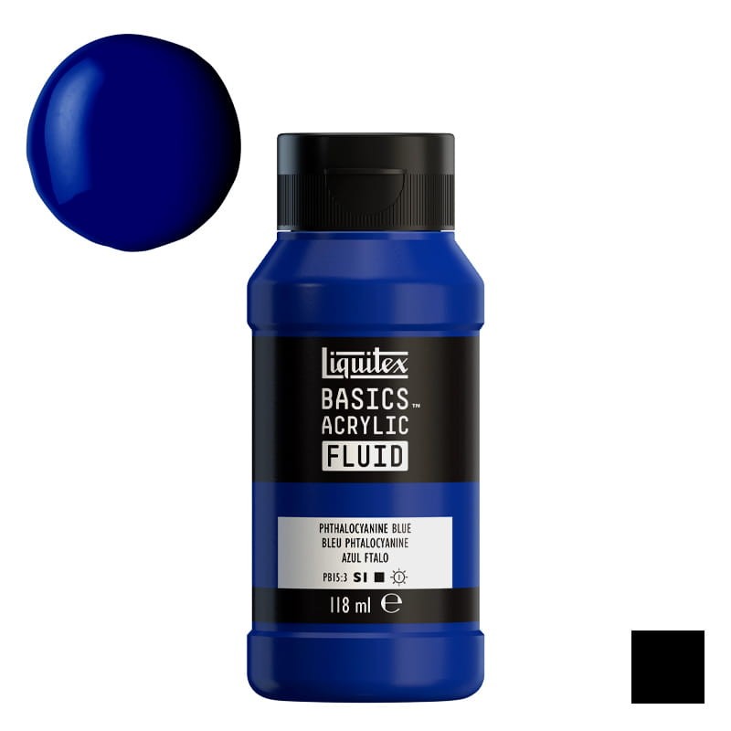 Farba akrylowa Liquitex Basics Acrylic Fluid 118 ml - 316 Phthalocyanine Blue 01