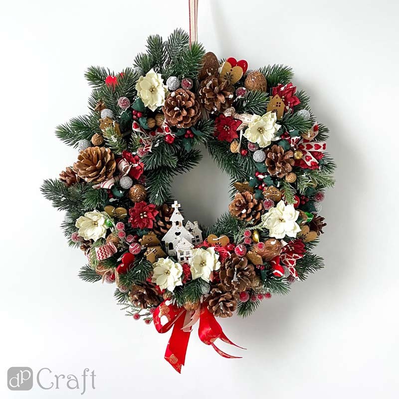 Czerwone jagody dpCraft 2 szt. - efekt szronu