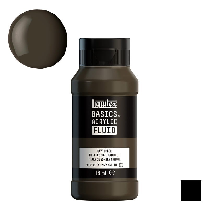 Farba akrylowa Liquitex Basics Acrylic Fluid 118 ml - 331 Raw Umber 01