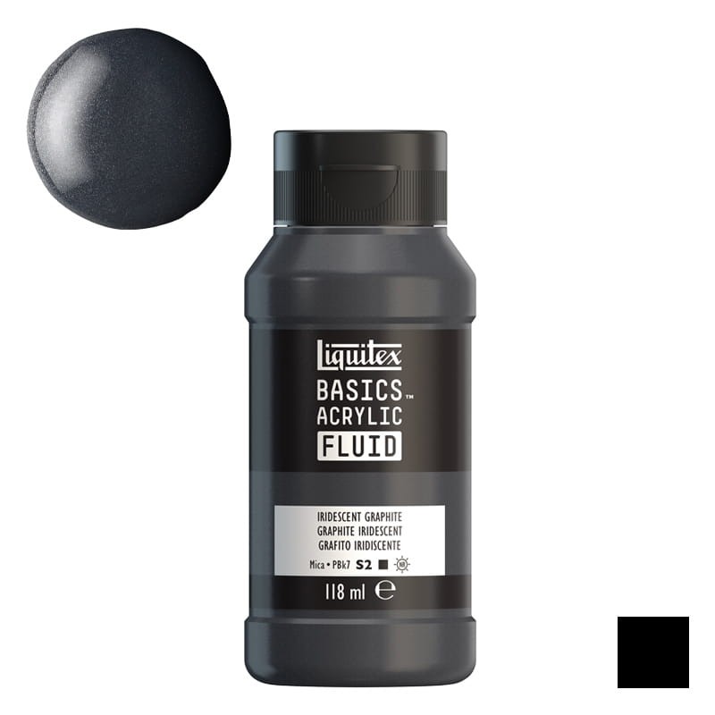 Farba akrylowa Liquitex Basics Acrylic Fluid 118 ml - 049 Iridescent Graphite 01