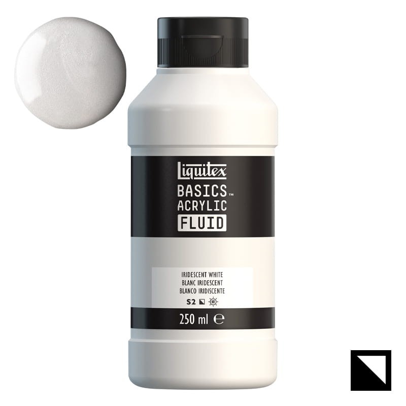 Farba akrylowa Liquitex Basics Acrylic Fluid 250 ml - 238 Iridescent White 01