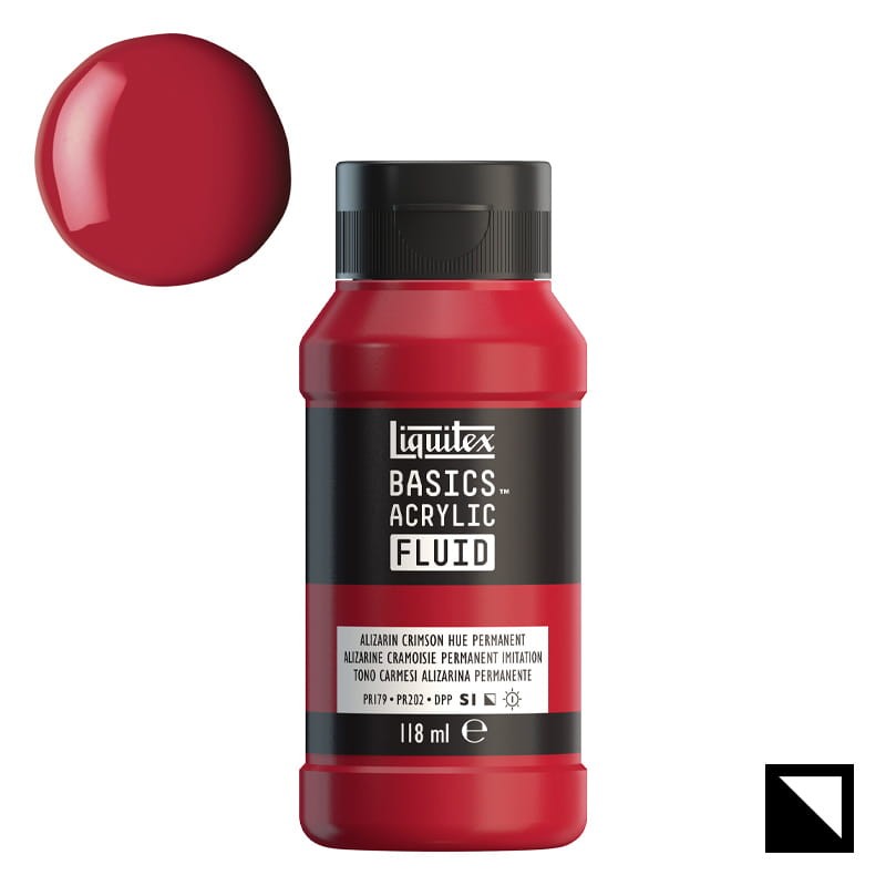 Farba akrylowa Liquitex Basics Acrylic Fluid 118 ml - 116 Alizarin Crimson Permanent Hue 01