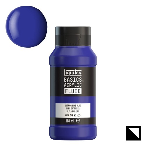 Farba akrylowa Liquitex Basics Acrylic Fluid 118 ml - 380 Ultramarine Blue