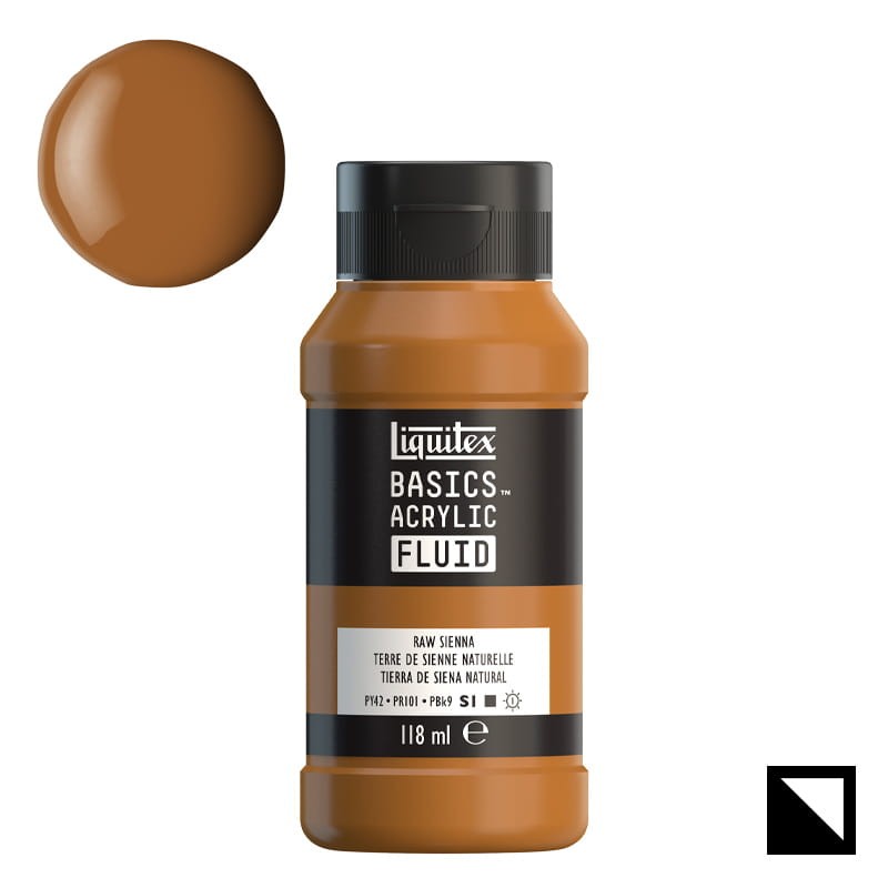 Farba akrylowa Liquitex Basics Acrylic Fluid 118 ml - 330 Raw Sienna 01
