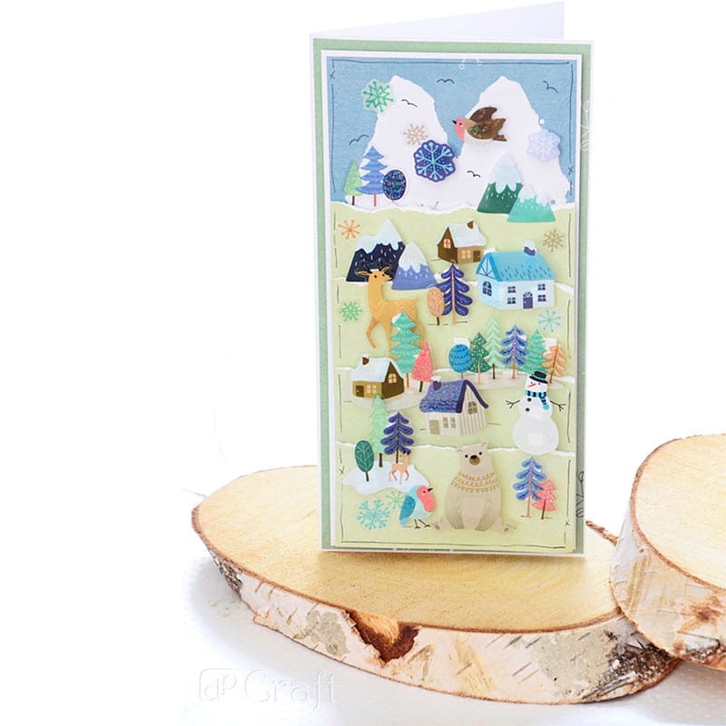 Naklejki-z-brokatem-dpCraft-33-szt-Zimowy-pejzaż-02