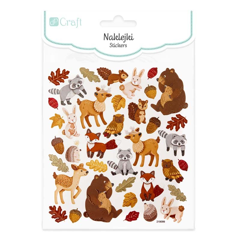 naklejki-z-brokatem-dpCraft-38szt-lesne-zwierzaki.jpg