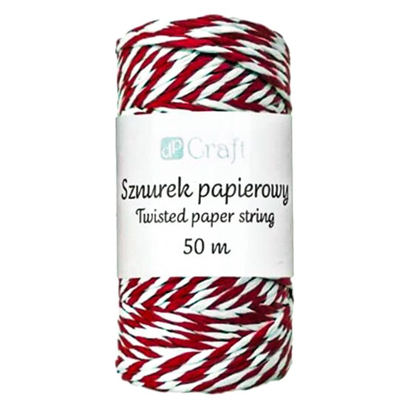 Sznurek-papierowy-skrecany-dpCraft-50m-bialo-czerwony