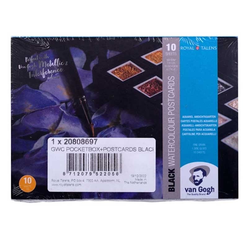 Farby akwarelowe Van Gogh Metallic & Interference zestaw 12 szt. post cards 09