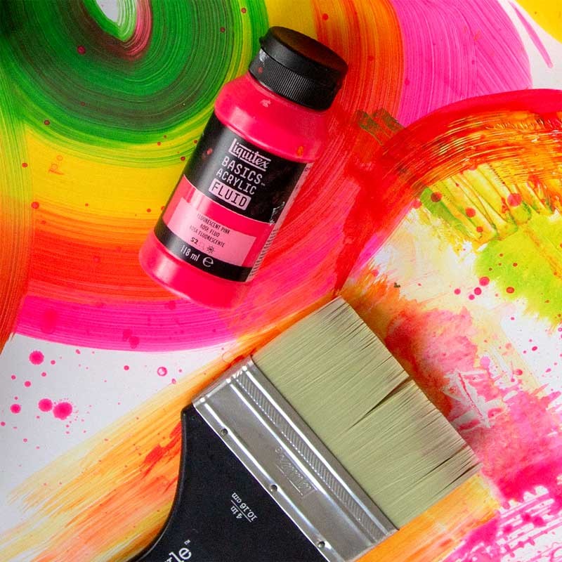 Pędzel Freestyle Liquitex Paddle 2" - krótki uchwyt 01