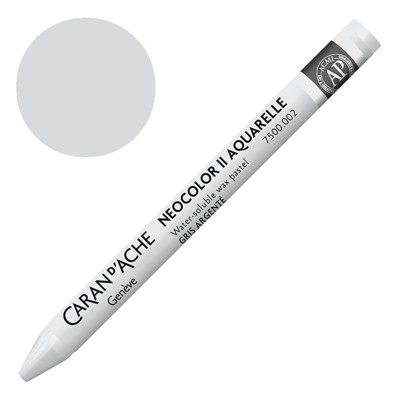 Kredka pastel Neocolor II Aquarelle Caran d'ache 002 silver grey 01