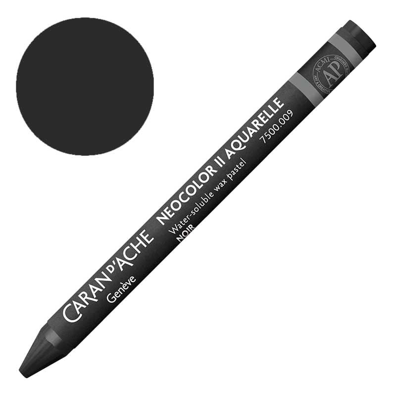 Kredka pastel Neocolor II Aquarelle Caran d'ache 009 Black 01