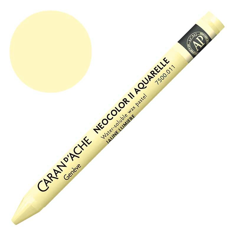 Kredka pastel Neocolor II Aquarelle Caran d'ache 011 Pale Yellow 01