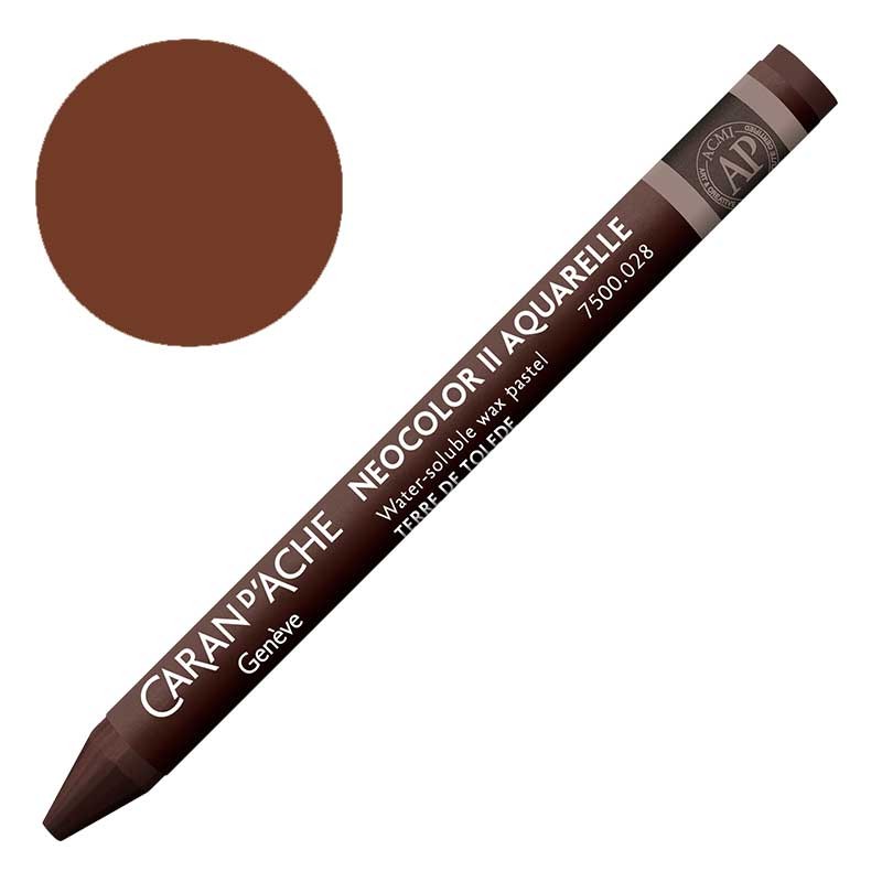 Kredka pastel Neocolor II Aquarelle Caran d'ache 028 Toledo Brown 01