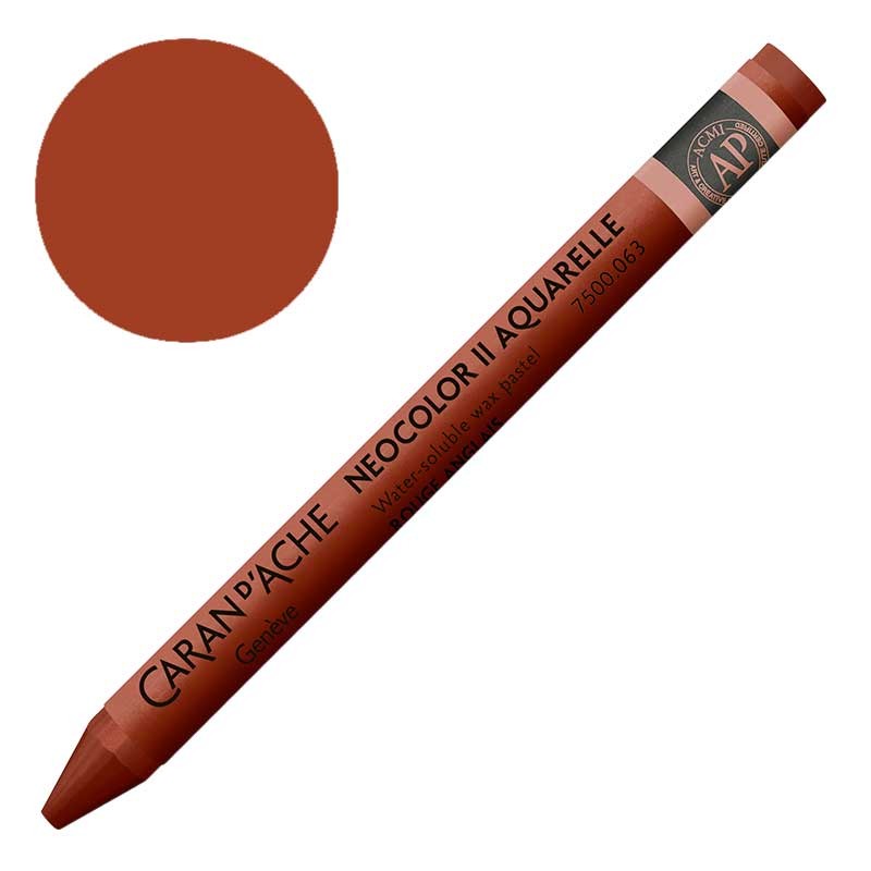 Kredka pastel Neocolor II Aquarelle Caran d'ache 063 English red 01