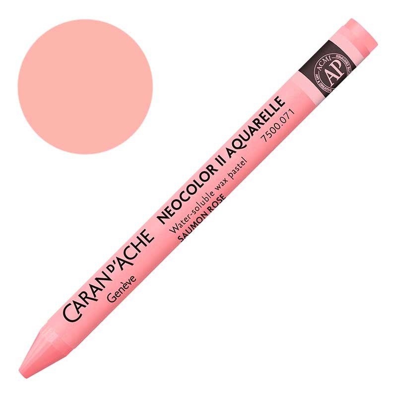 Kredka pastel Neocolor II Aquarelle Caran d'ache 071 Salmon Pink 01