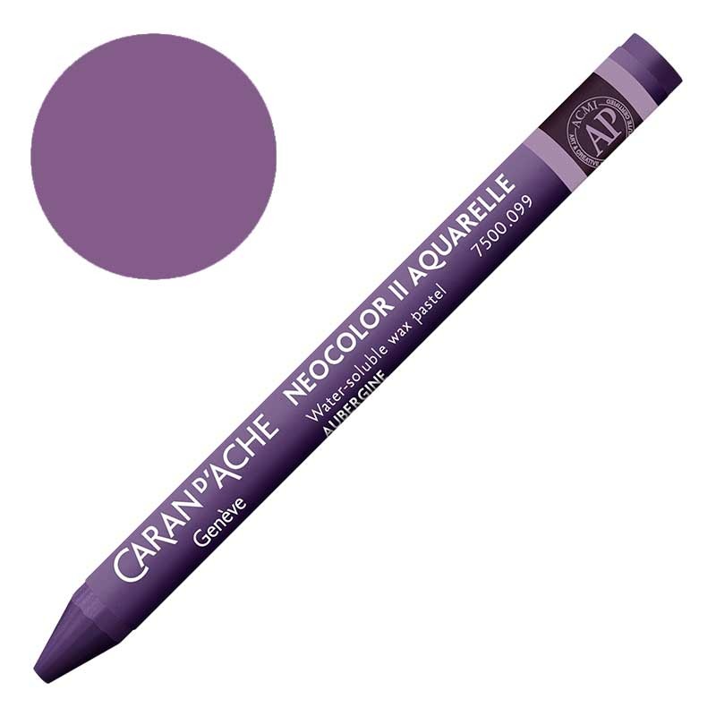 Kredka pastel Neocolor II Aquarelle Caran d'ache 099 Aubergine 01
