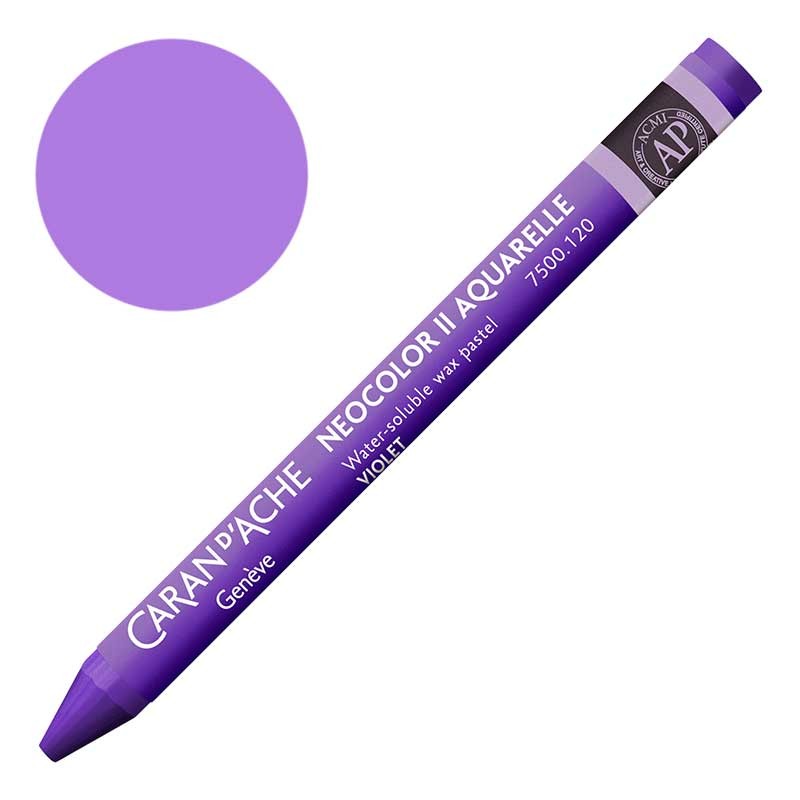Kredka pastel Neocolor II Aquarelle Caran d'ache 120 Violet 01