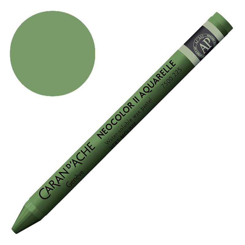 Kredka pastel Neocolor II Aquarelle Caran d'ache 225 Moss Green 01
