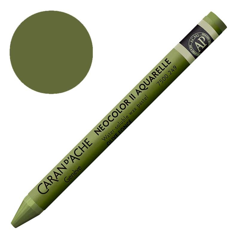 Kredka pastel Neocolor II Aquarelle Caran d'ache 249 Olive 01