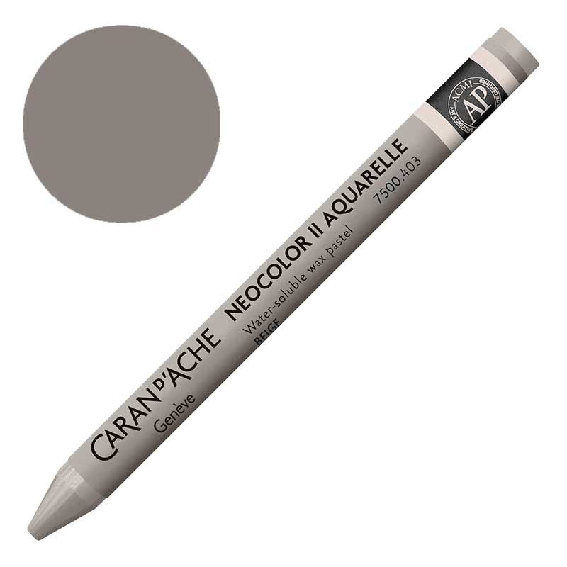 Kredka pastel Neocolor II Aquarelle Caran d'ache 403 Beige 01