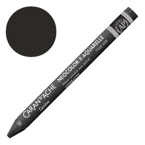 Kredka pastel Neocolor II Aquarelle Caran d'ache - 409 Charcoal Grey