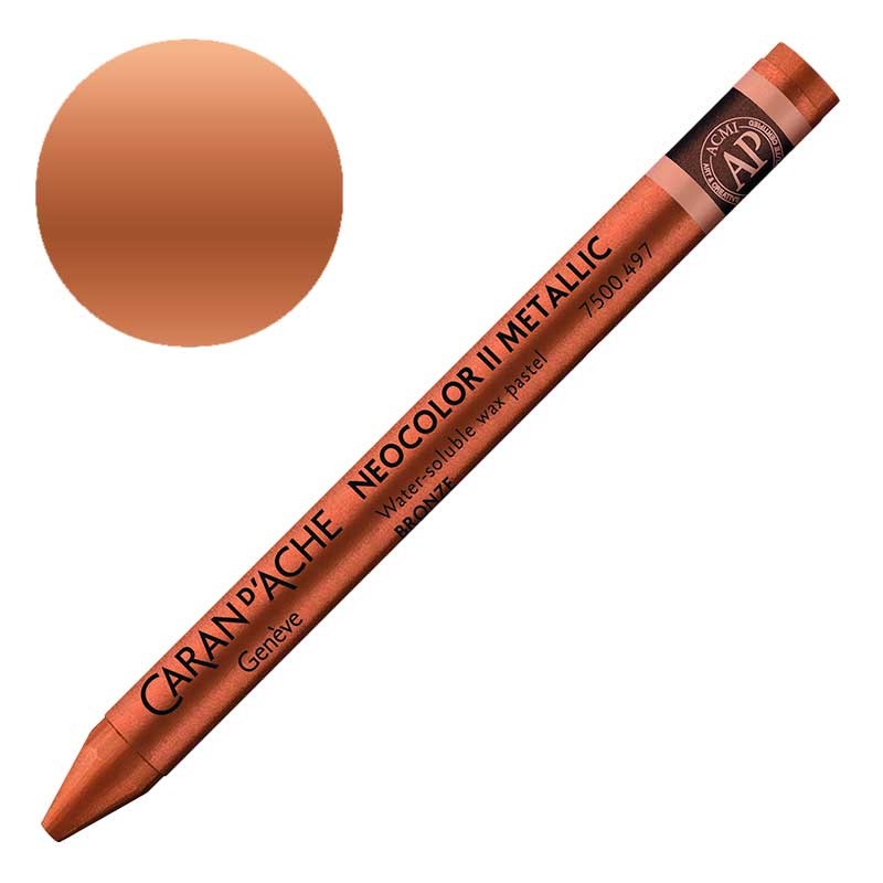 Kredka pastel Neocolor II Aquarelle Caran d'ache 497 Metallic Bronze 01