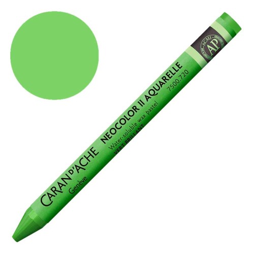 Kredka pastel Neocolor II Aquarelle Caran d'ache - 720 Bright Green