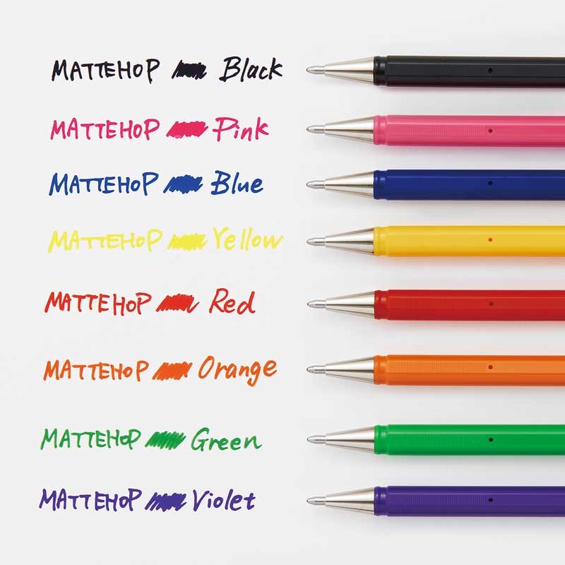 Długopisy żelowe Pentel Mattehop K110 zestaw 8 szt. 03