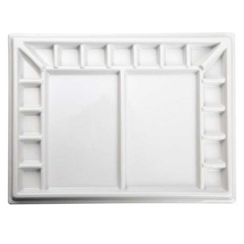 Paleta malarska ceramiczna Meeden 25 x 33 cm 19 zagłębień 01