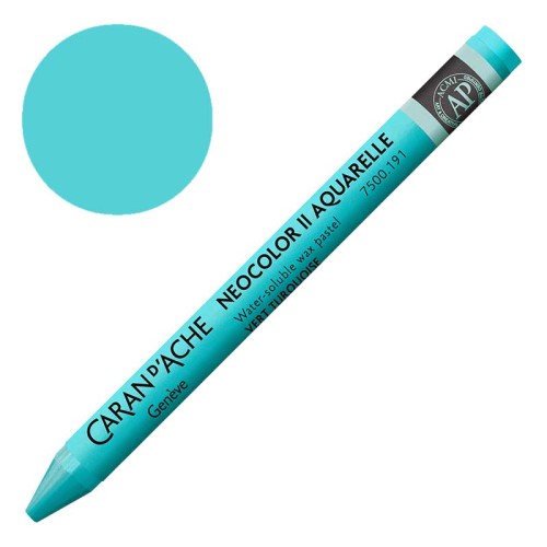 Kredka pastel Neocolor II Aquarelle Caran d'ache - 191 Turquoise Green