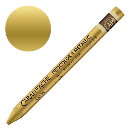 Kredka pastel Neocolor II Aquarelle Caran d'ache - 499 Metallic Gold