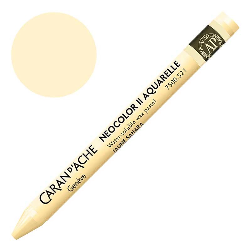 Kredka pastel Neocolor II Aquarelle Caran d'ache 521 Sahara Yellow 01