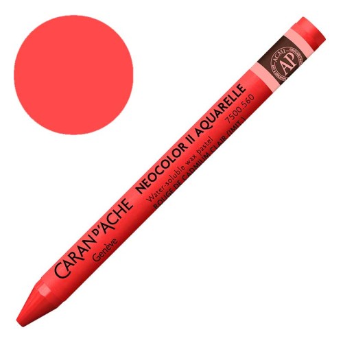 Kredka pastel Neocolor II Aquarelle Caran d'ache - 560 Cadmium Red