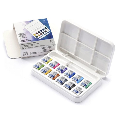 Farby akwarelowe Cotman water brush pocket set Winsor & Newton 12 szt.
