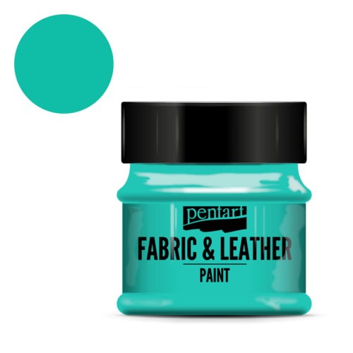 Farba do tkanin i skór Pentart Fabric & Leather 50 ml - Turkus zielony