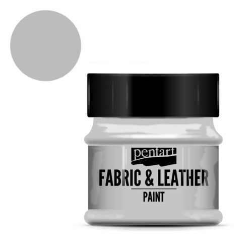 Farba do tkanin i skór Pentart Fabric & Leather 50 ml - Szary