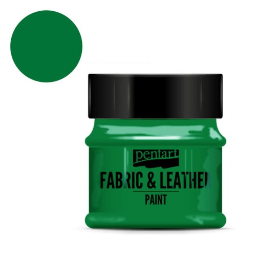 Farba do tkanin i skór Pentart Fabric & Leather 50 ml - Zielony