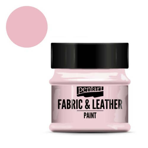Farba do tkanin i skór Pentart Fabric & Leather 50 ml - Różowy