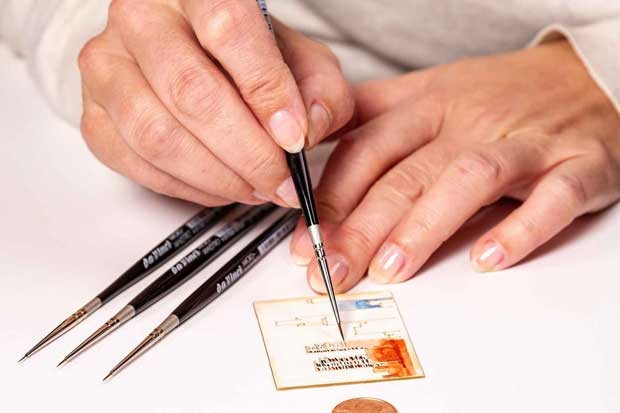 Pędzle naturalne da Vinci zestaw Micro Maestro Kolinsky seria 100 - 4 szt. 03