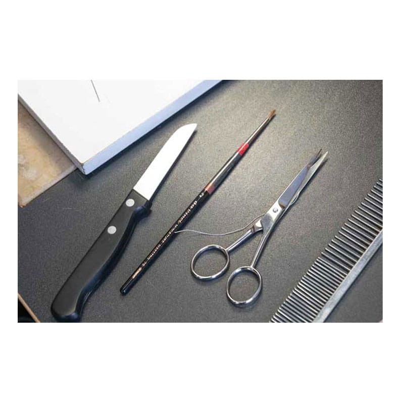 Pędzle naturalne Kolinsky da Vinci, zestaw 76 Miniature Maestro - 3 szt. + drewniany stojak 04