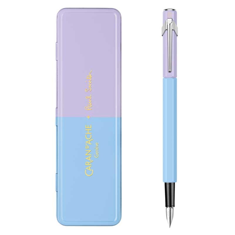 Pióro wieczne 849 Caran d'Ache + Paul Smith SkyBlue Lavender F 02