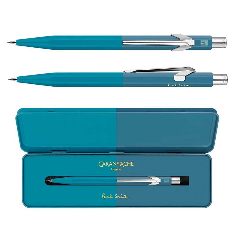 Ołówek automatyczny 844 Caran d'Ache + Paul Smith 0.5 mm Cyan/Steel 05