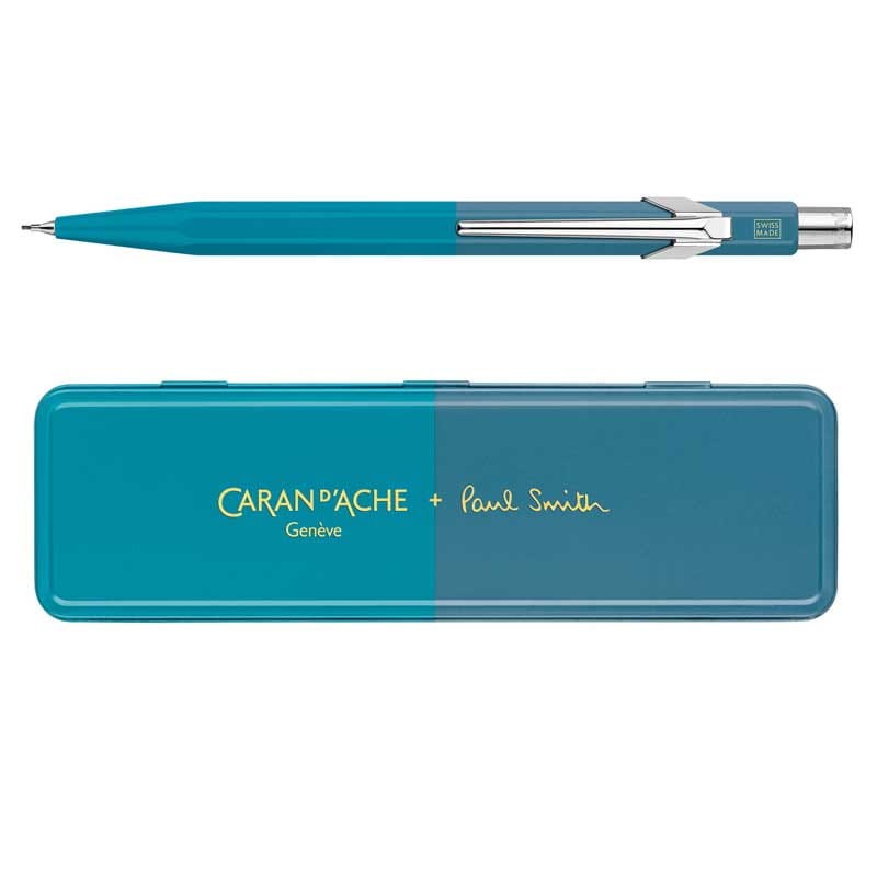 Ołówek automatyczny 844 Caran d'Ache + Paul Smith 0.5 mm Cyan/Steel 04