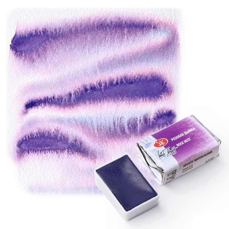 Farba akwarelowa Białe Noce kostka - 382 Rose Mist 02