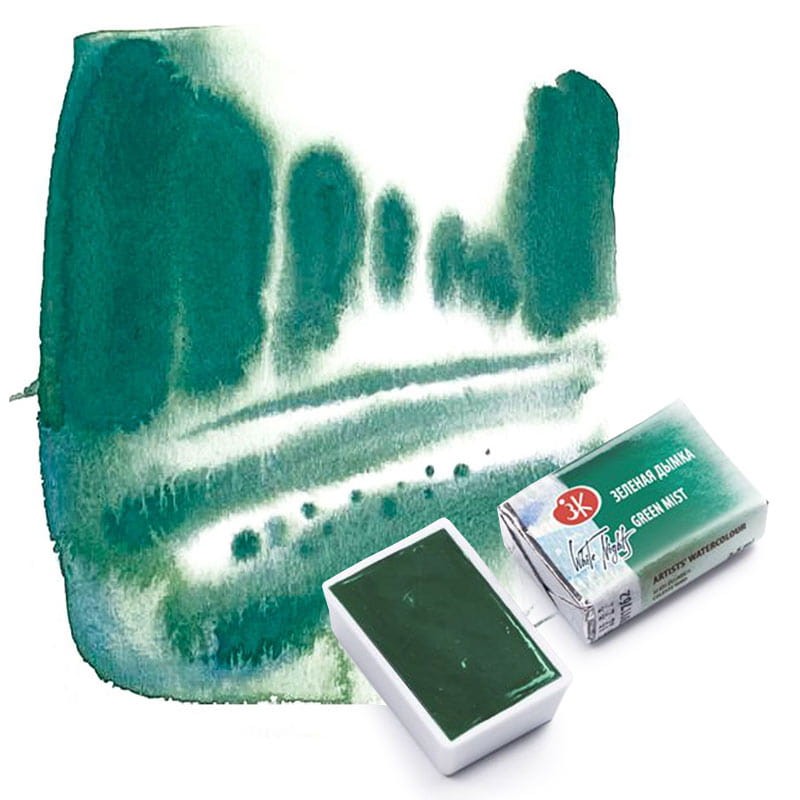 Farba-akwarelowa-Biale-Noce-kostka-762-green-mist